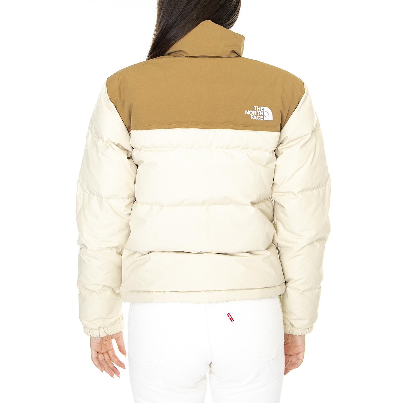 W 92 Low-Fi Hi-Tek Nuptse Jacket Gravel / Utility Brown - Giacca Donna Beige NF0A82ROQK11  THE NORTH FACE 