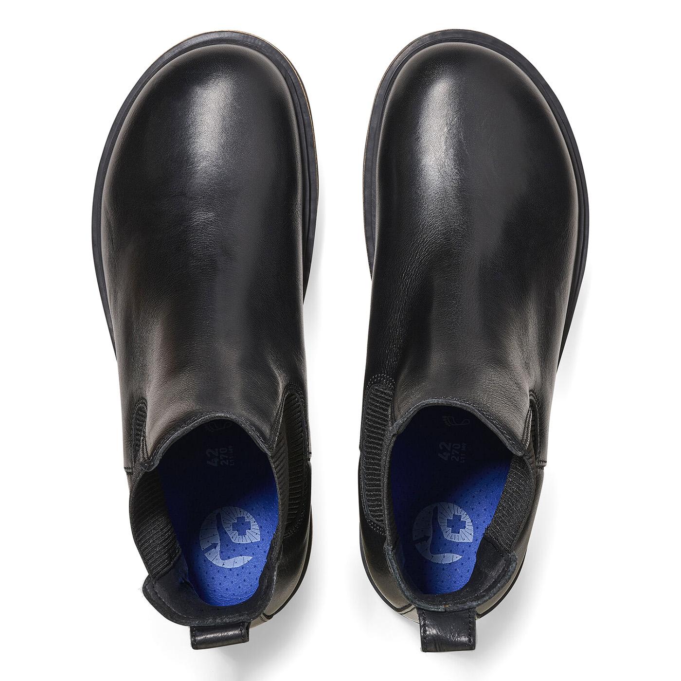 Highwood Slip On Men black, Natural Leather Boots - Stivaletti Uomo Neri 1025764 . BIRKENSTOCK 
