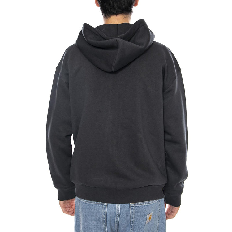 WW Full Zip Hoodie Washed Black - Felpa con Cappuccio e Zip Uomo Nera 112372356  LEE 