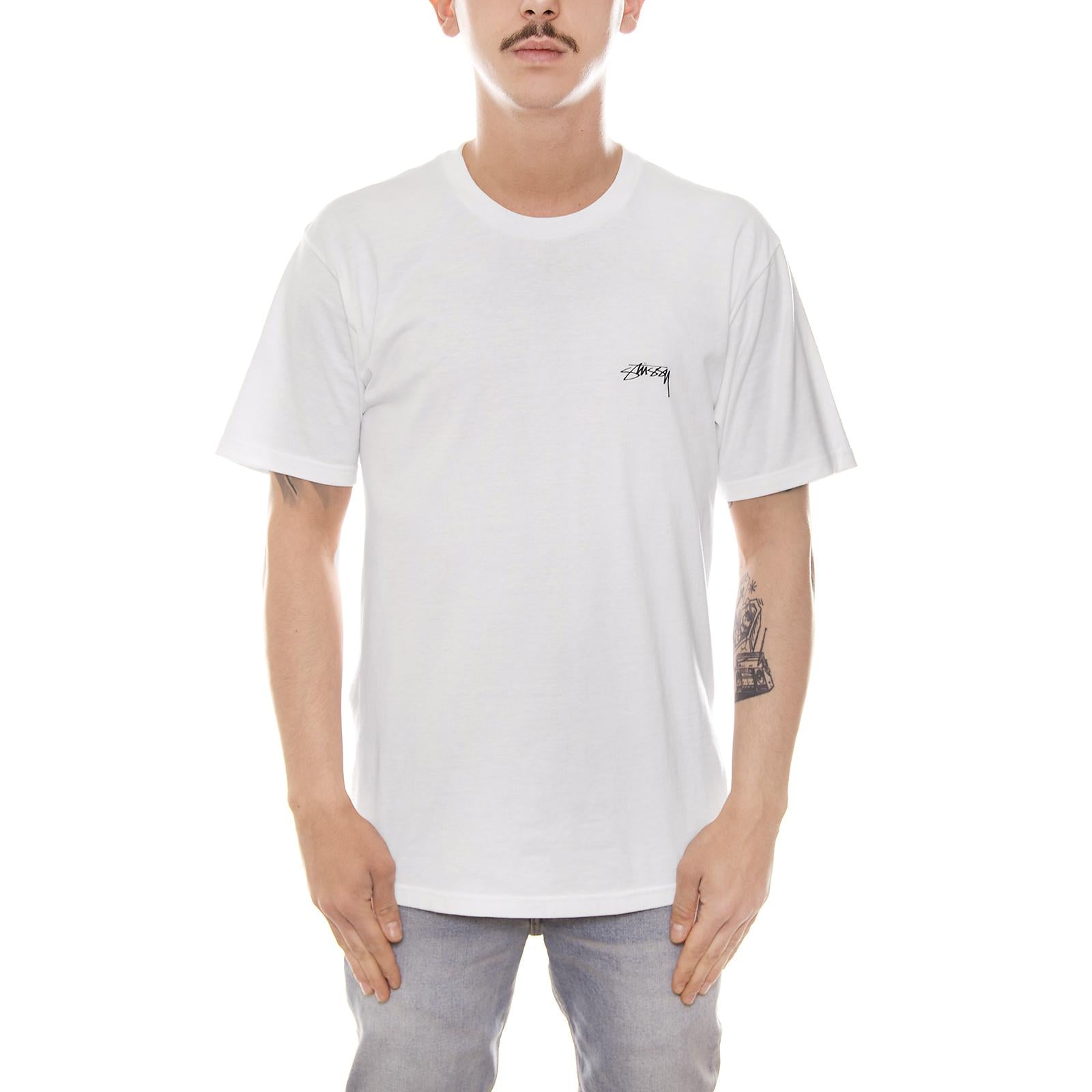 PARROTS TEE WHITE 1904023-WHITE  STUSSY 