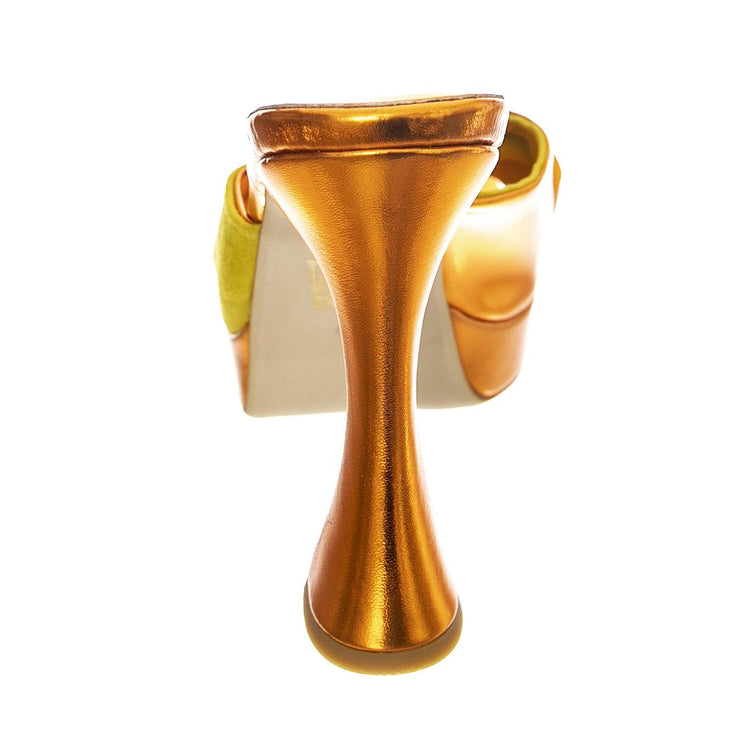 Hollyweird Yellow Kid Suede and Pu - Sandali Donna Arancioni JCSR201L-100-YEL  JEFFREY CAMPBELL 