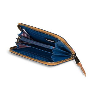 THOMAS WITH ZIPPER DARK DENIM WALLET DARK DENIM 10258-1183  HERSCHEL 
