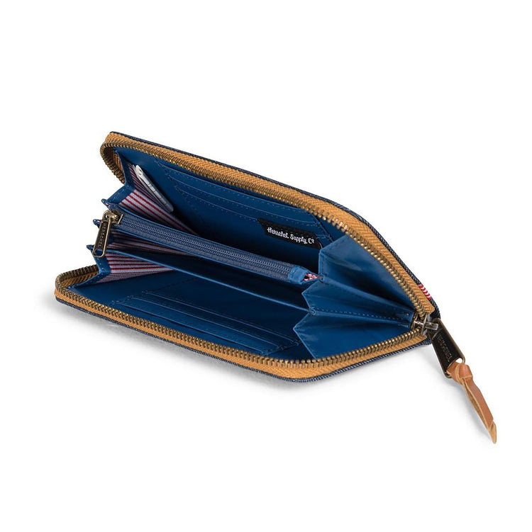 THOMAS WITH ZIPPER DARK DENIM WALLET DARK DENIM 10258-1183  HERSCHEL 