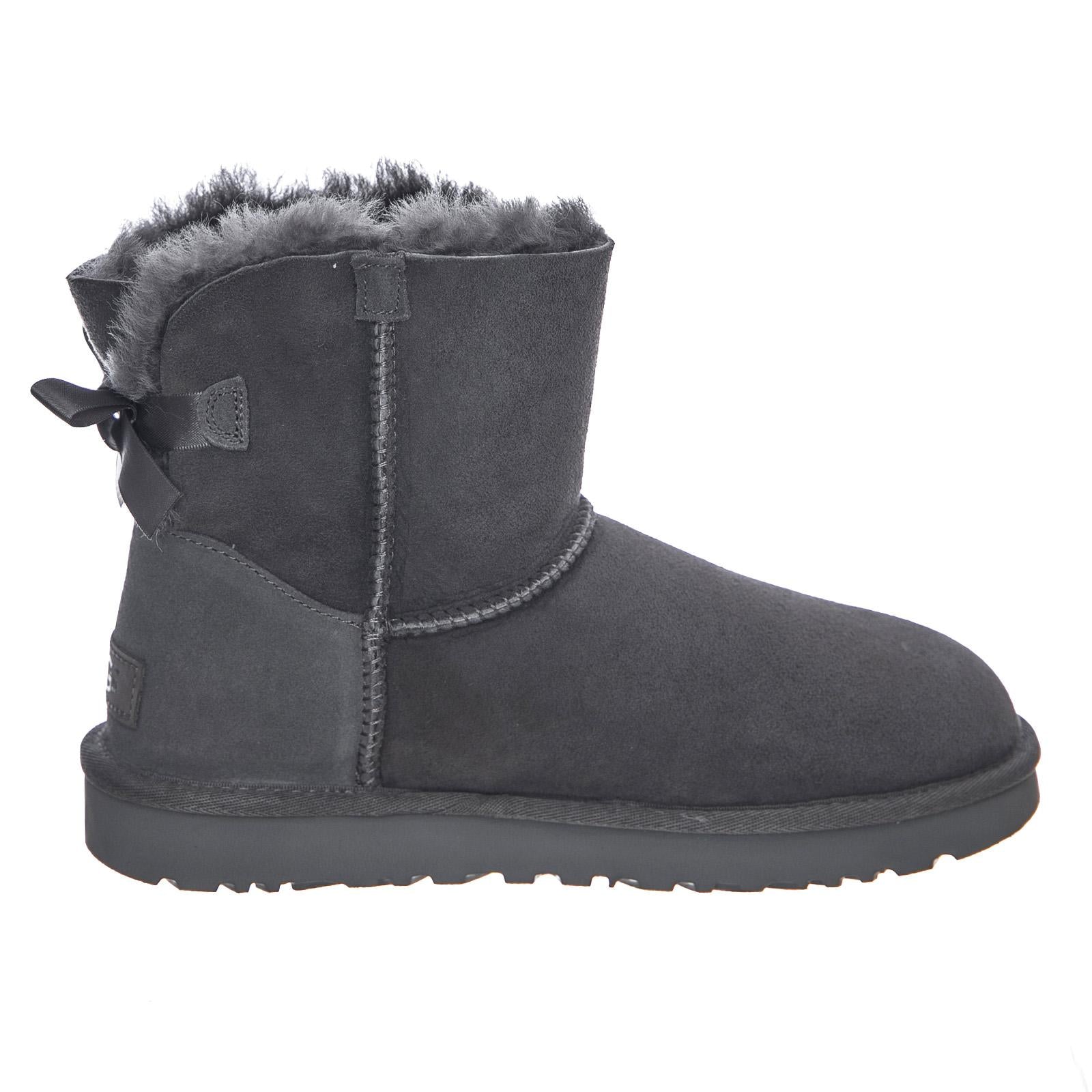 Mini Bailey Bow II - Grey - Stivaletti alla Caviglia Donna Grigi UGSBLBOWMGY1016501W  UGG 
