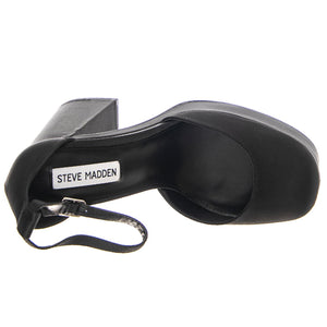 W' Londyn-Black Satin - Sandali Donna Neri SMLOND04S1-BLK  STEVE MADDEN 