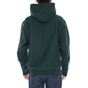 Hooded American Script Sweat Dark Fir - Felpa con Cappuccio Uomo Verde I028279.05AXX . CARHARTT WIP 