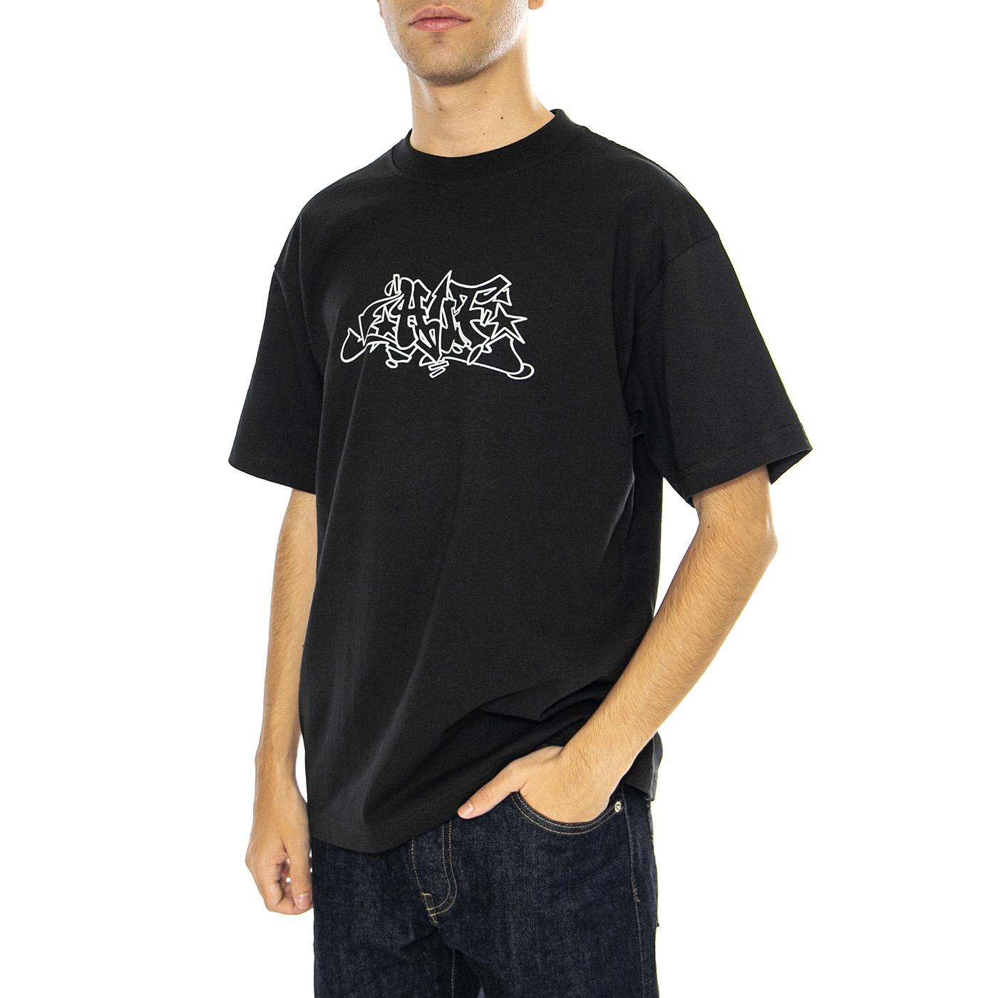 Outline S/S Tee Black - Maglietta Girocollo Uomo Nera TS02288-BLACK  HUF 