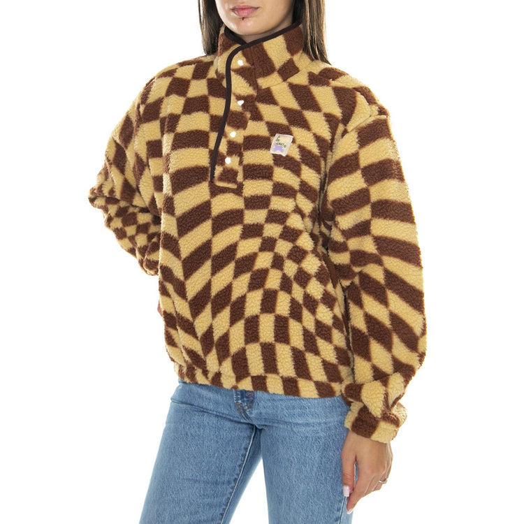 Obey Wavy Pop Over Jacket Sepia Multi - Giacca Donna Multicolore 221800412-SEP  OBEY 