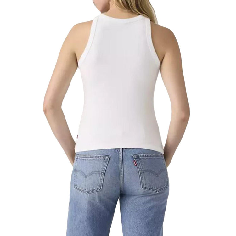 LSE_DREAMY TANK PARIS BRIGHT WHITE GRAPH - Canotta Donna Bianca 003YG-0000 WHT LEVIS 