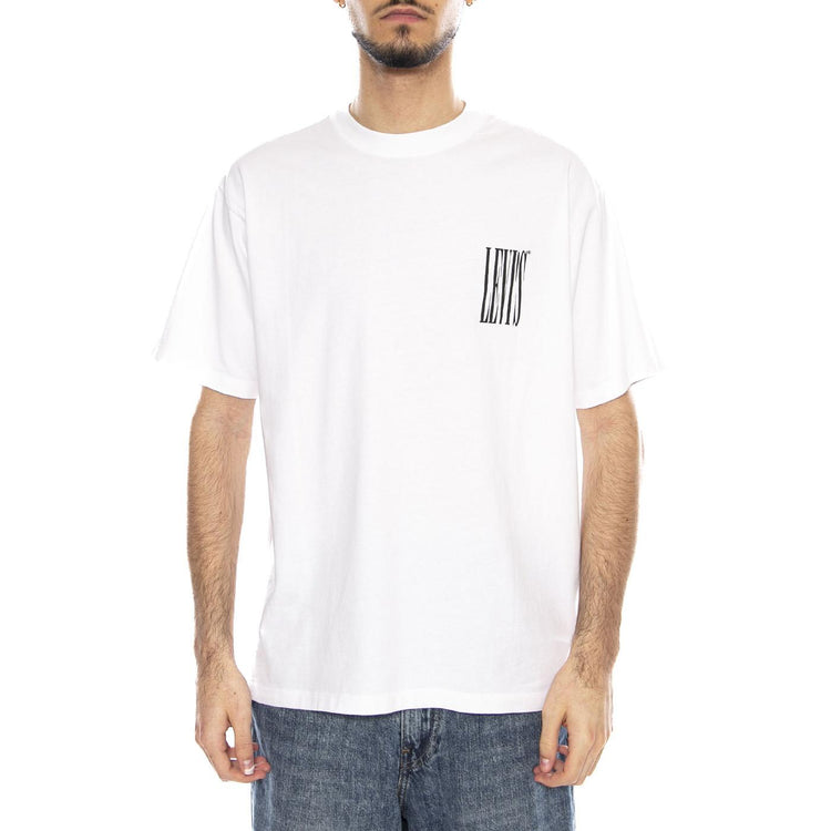 Vintage Fit Graphic Tee - Americas Finest Overalls - Jet Black - Maglietta Girocollo Uomo Bianca 87373 0394 LEVIS 