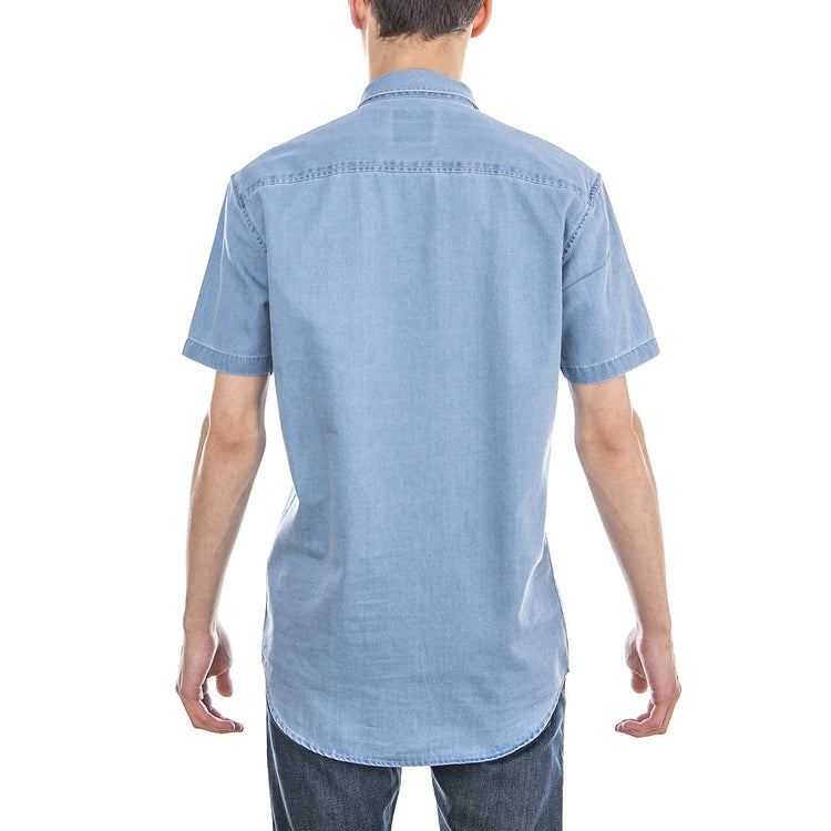 Aleksander Ss Shirt - Light Blue - Camicia Maniche Corte Uomo Blu 161590413-1001  MINIMUM 