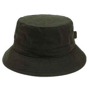 Wax Sport Hat Olive - Cappellino da Pescatore Marrone FW22-MHA0001-OL71 . BARBOUR 