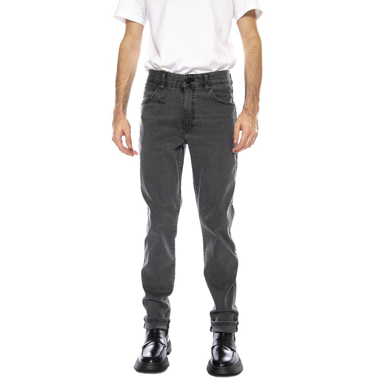Larston Whispered Wash Black Denim Jeans - Pantaloni Denim Jeans Uomo Neri 112362433 . WRANGLER 