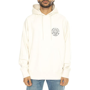 Edwin Music Channel Hoodie Sweat Whisper White - Felpa con Cappuccio Uomo Bianca I033470.WHW.67.  EDWIN 