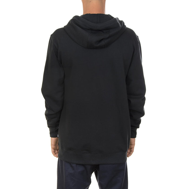 Mn Classic Zip Hoodie - Black / White - Felpa con Capuccio Uomo Nera V00J6KY28  VANS 