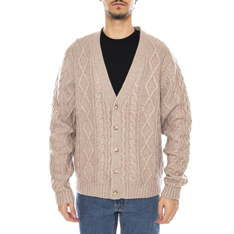 Valencia Cardigan Fungi Heather Neutral - Cardigan Uomo Beige 003B5-0004 . LEVIS 