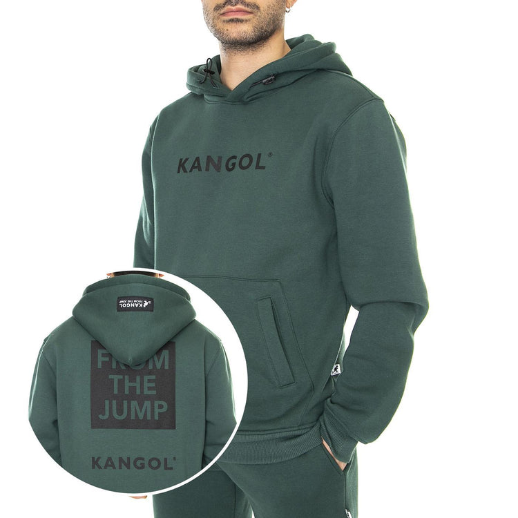 Essential Pine - Felpa con Cappuccio Uomo Verde KAF22UHDS102-133  KANGOL 