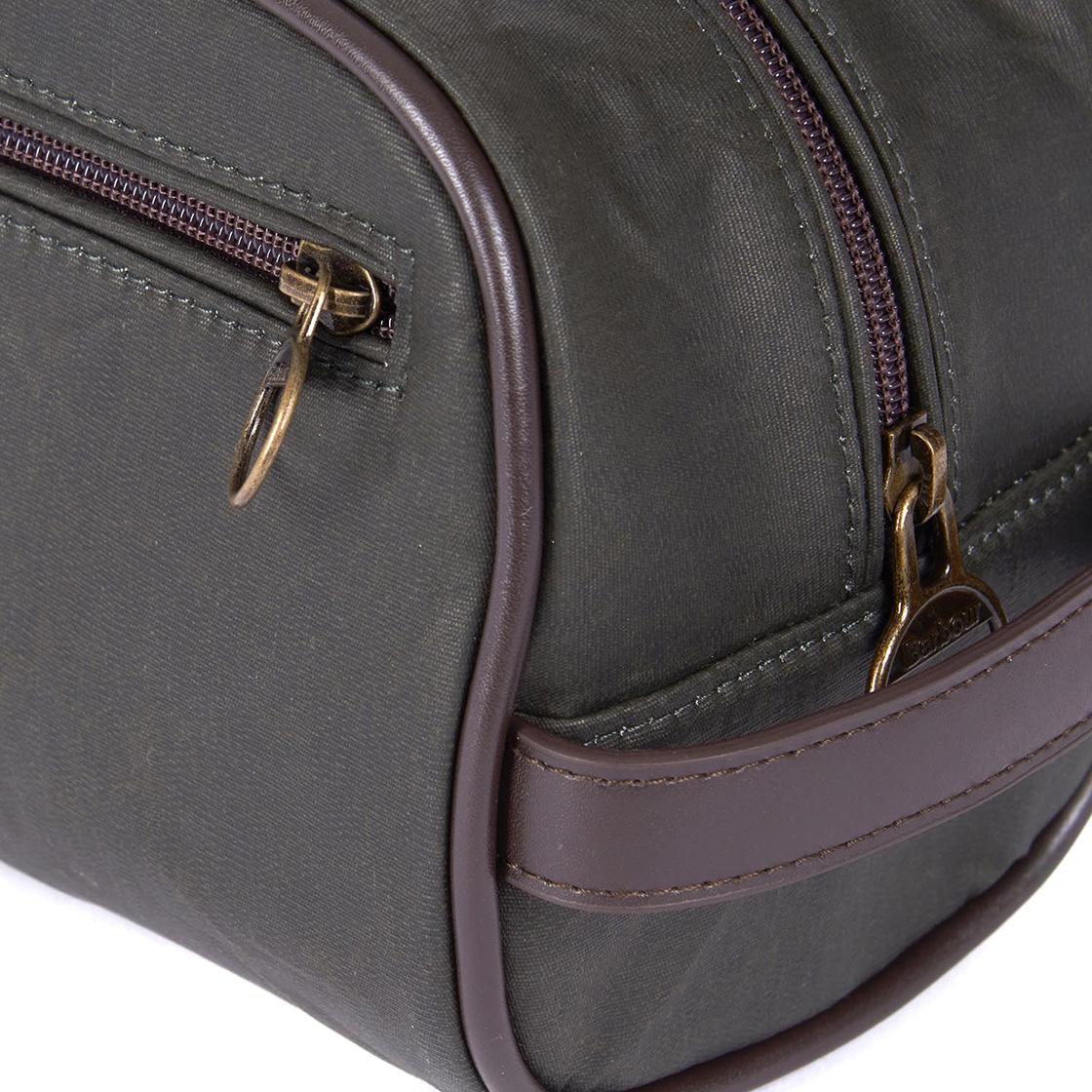 Wax Washbag Olive Brown - Borsello Marrone 222MMAC0404-OL71  BARBOUR 