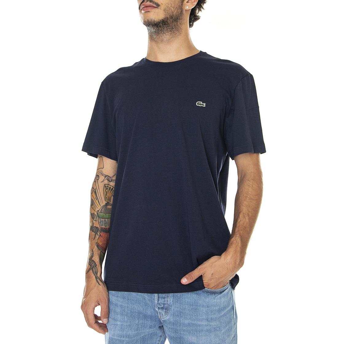 T-Shirt-166 - Maglietta Girocollo Uomo Blu TH2038-166  LACOSTE 