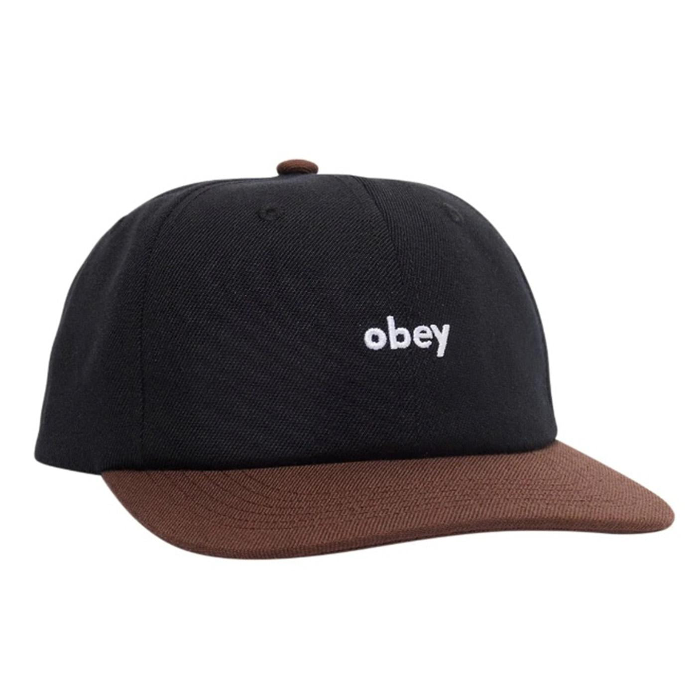 Obey Shade 6 Panel Snapback Black Multi - Cappellino con Visiera Multicolore 100580348-BKM  OBEY 