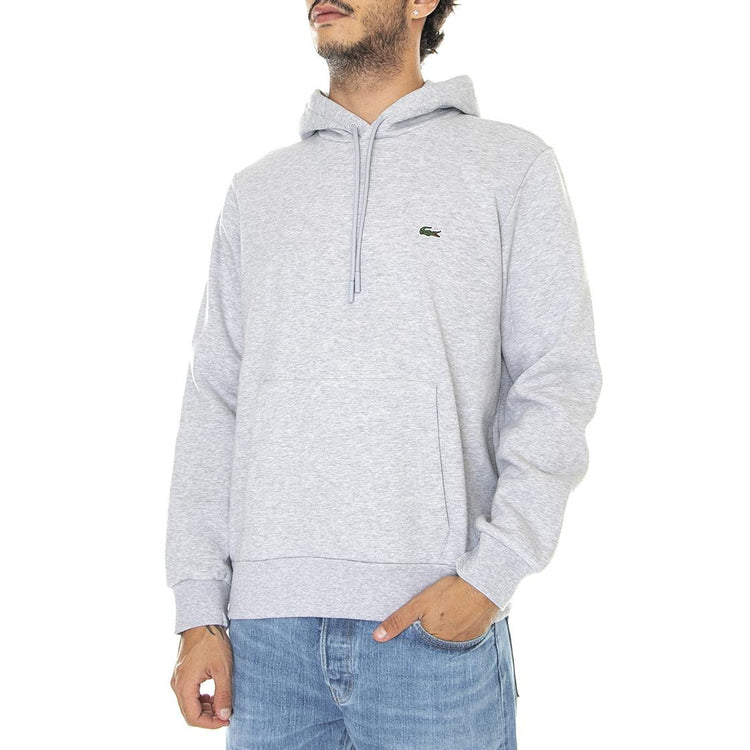 Sweatshirt-Cca - Felpa con Cappuccio Uomo Grigia SH9623-CCA . LACOSTE 