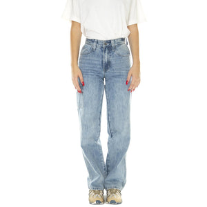 Go Denim Carpenter Pantt Go Leo Wash - Pantaloni Denim Jeans Donna Blu M3BG43D4XY5-F7WO  GUESS ORIGINALS 