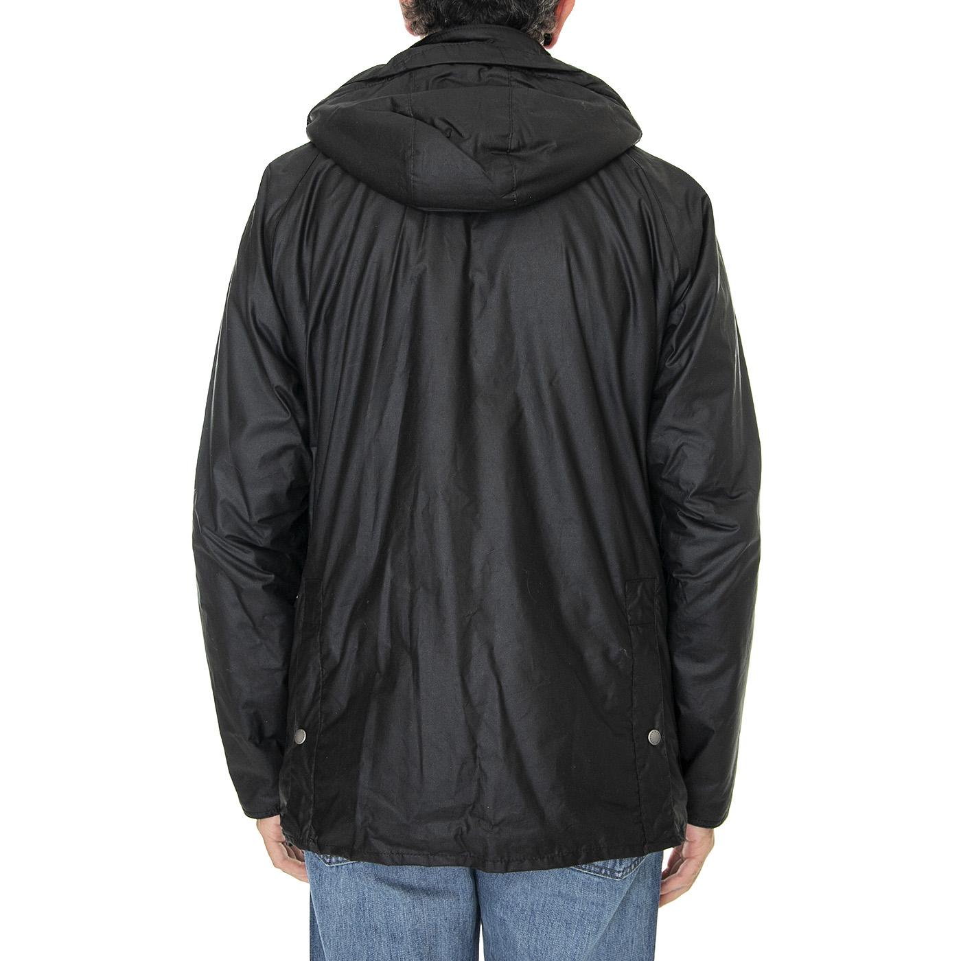Beacon Fleece Lined Bedale Wax Black - Giacca Invernale Uomo Nera 222MMWX1830  BARBOUR 