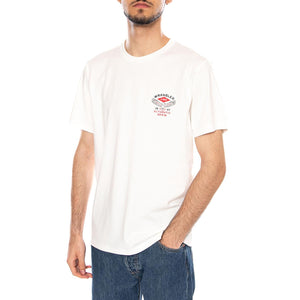 SMALL AMERICANA TEE WORN WHITE - Maglietta Girocollo Uomo Bianca 112377981 WHT WRANGLER 