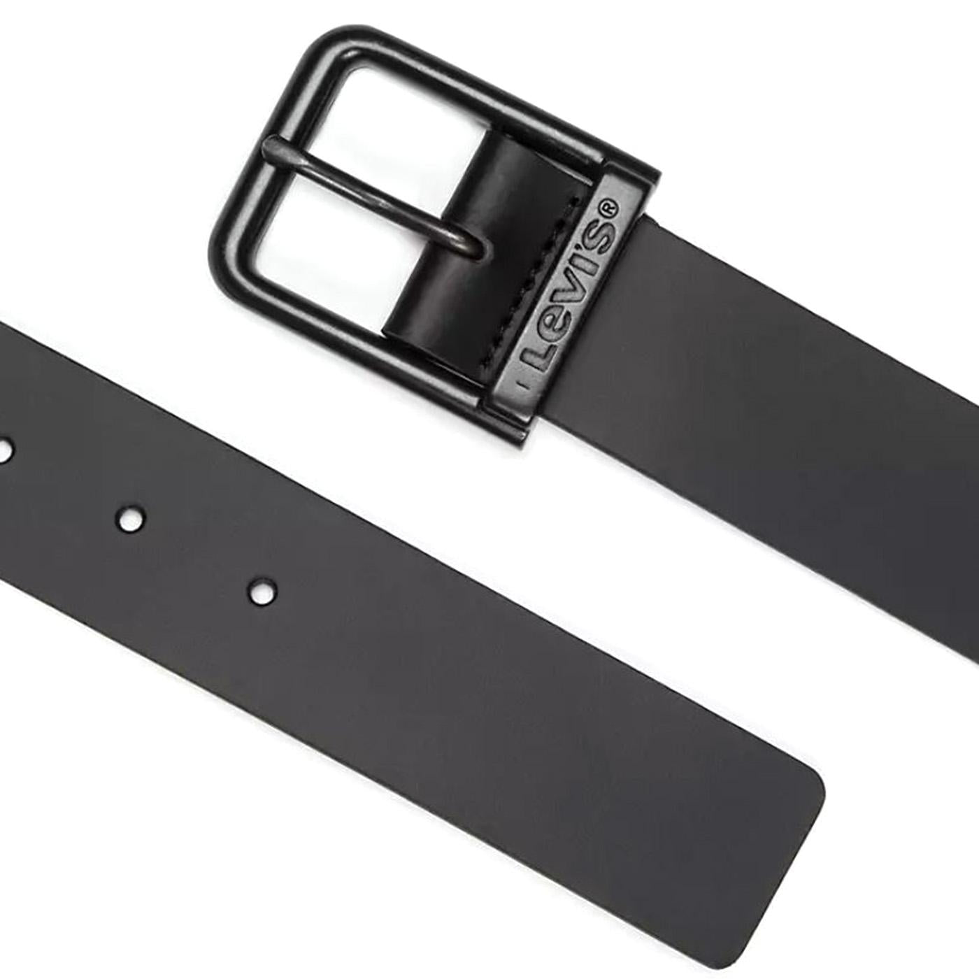 LM Beltt Harness Buckle Alderpoint Toffee Black - Cintura Nera 38019-0124 . LEVIS 