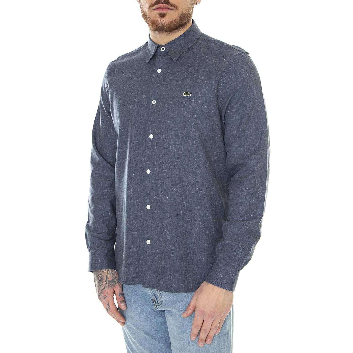 Camicia M/L HHW - Camicia Uomo Blu CH2573-HHW  LACOSTE 