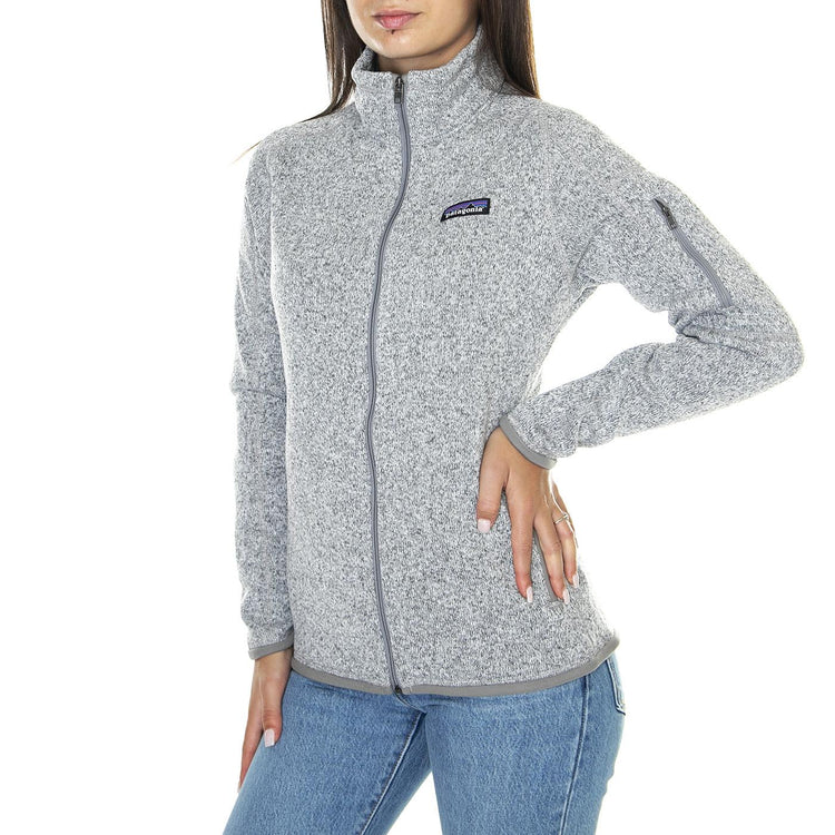 W's Better Sweater Jkt Birch White - Giacca Donna Grigia 25543-BCW  PATAGONIA 