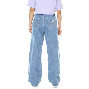 W' Simple Pant Heavy Stone Wash - Pantaloni Denim Jeans Donna Blu I030486-0160  CARHARTT WIP 