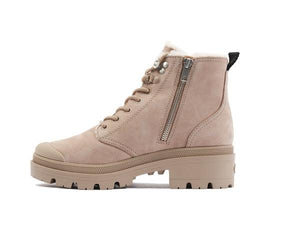 Pallabase Nbk Zip Wl Miss Dune - Scarpe Stringate Profilo Alto Donna Beige PAS98867-211-M  PALLADIUM 