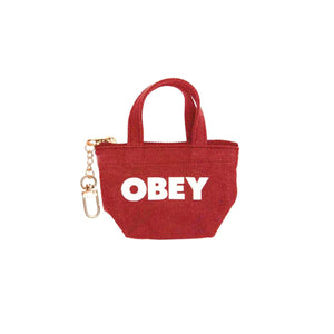 Pigment Totebag Keychain - Portachiavi Totebag Rosso 100160029 RED OBEY 