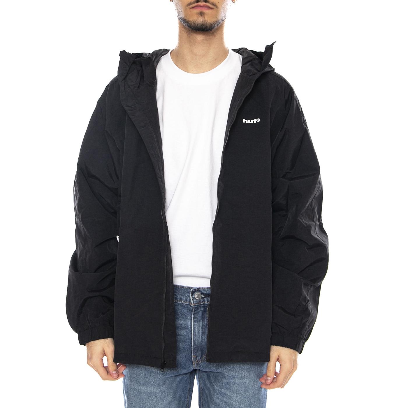 HUF Set Shell Jacket -- Giacca con Cappuccio Uomo Nera JK00389 OUT HUF 