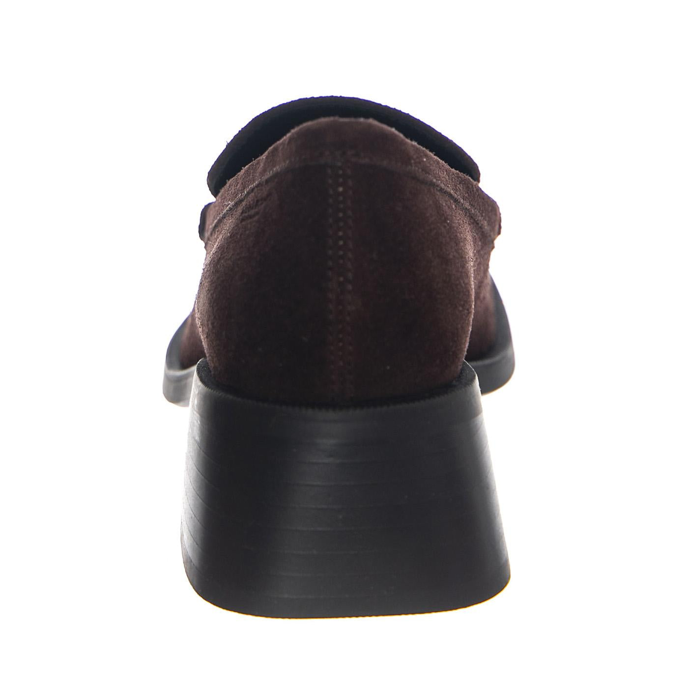 Blanca Cow Suede Espresso Shoes Loafer - Scarpe Donna Marroni VBS5417-640-36  VAGABOND 