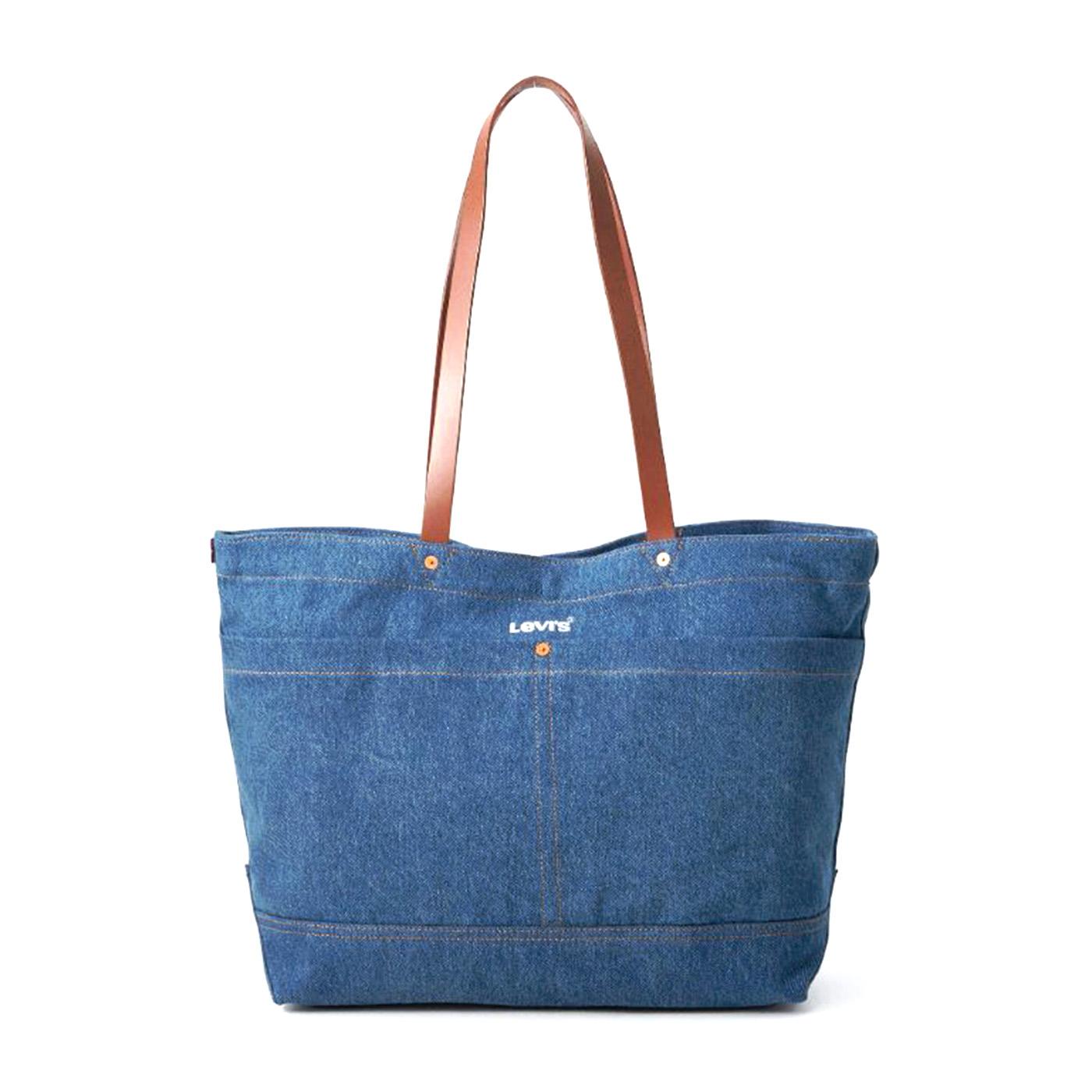 Women's Heritage Tote All Indigo Mid Wash Med Indigo - Borsa Denim Jeans Blu D7959-0002 . LEVIS 