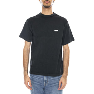 OBEY Bold Icon Face Tee Pigment Vintage White - Maglietta Girocollo Uomo Nera 167924099 PTB OBEY 