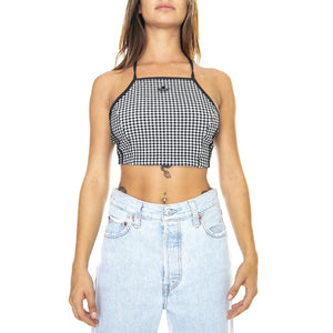 Gingham Top Black / White - Top Donna Nero / Bianco HB9429  ADIDAS 