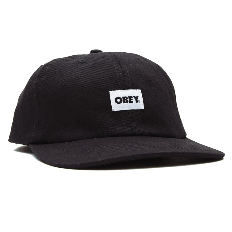 Bold Organic 6 Panel Strapback - Cappellino con Visiera Nero 100580256-BLK  OBEY 