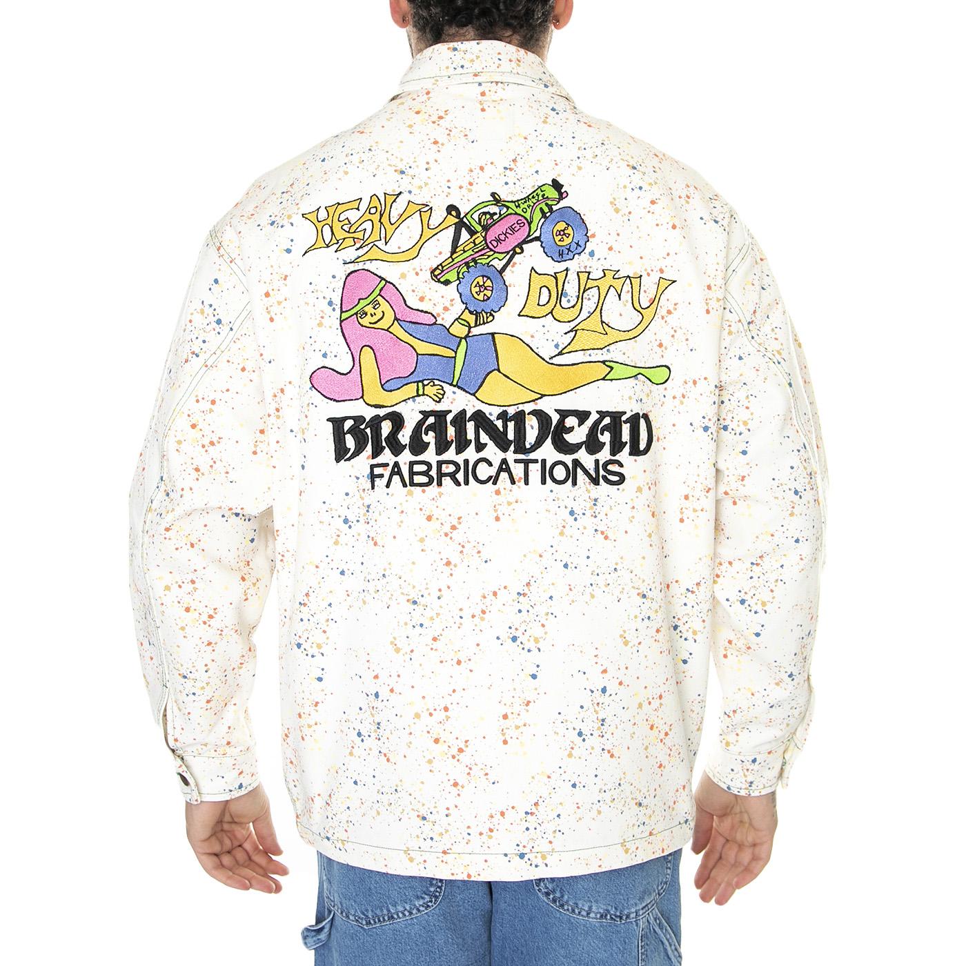 BD x DICKIES Gardening Jacket Whisper White - Giacca Uomo Bianca DK0A4YCRE921  DICKIES 