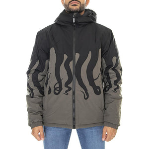 Octopus Layer Puff Jacket Army - Giacca con Cappuccio Uomo Verde / Multicolore 22WOJH01-ARMY  OCTOPUS 