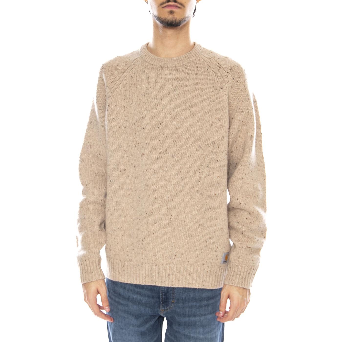 Anglistic Sweater Speckled Fleur de Sel - Maglione Girocollo Uomo Beige I010977.3AUXX . CARHARTT WIP 
