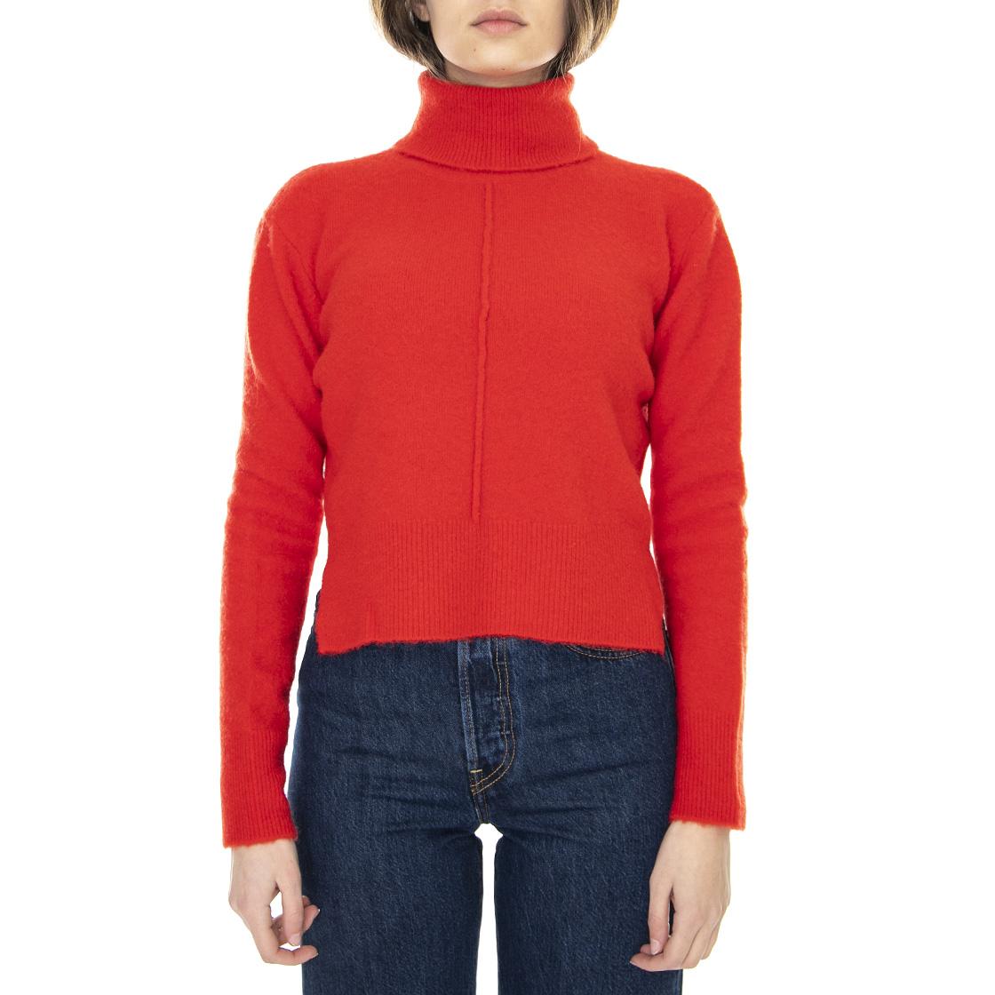 021SD53011 - Maglione Collo Alto Rosso / Nettarina 021SD53011 -S3486  ALESSIA SANTI 