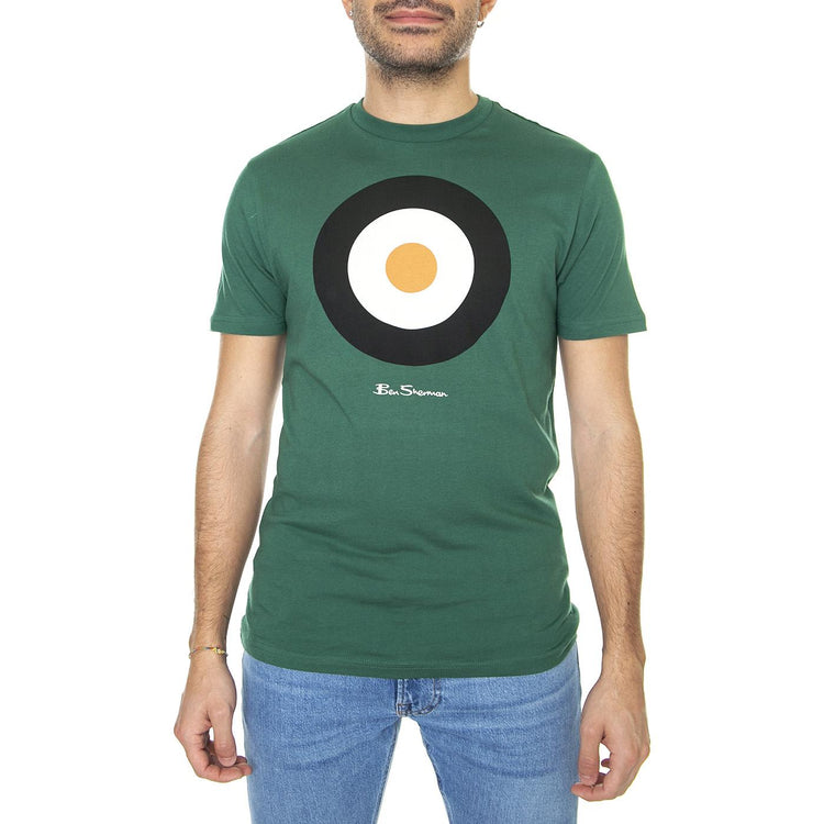 Target Tee Frase Green - Maglietta Girocollo Uomo Verde 65093-093  BEN SHERMAN 
