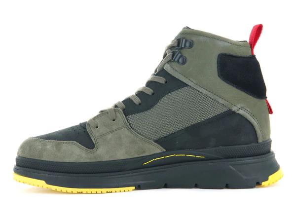 Pallasider Hi Metro Olive Night / Black - Scarpe Stringate Profilo Alto Uomo Multicolore PAS07994-361-M  PALLADIUM 