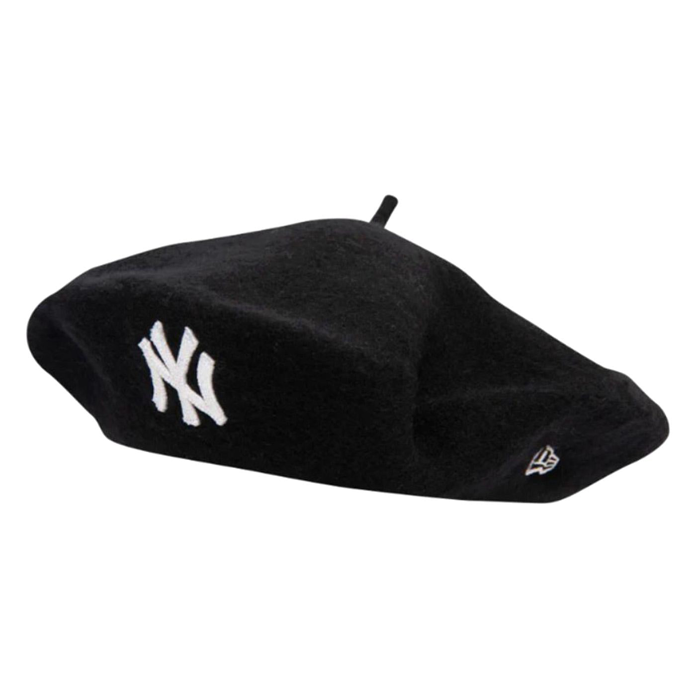 WMNS Wool Beret Black New York Yankees - Berretto Nero con logo a contrasto 60565469 . NEW ERA 