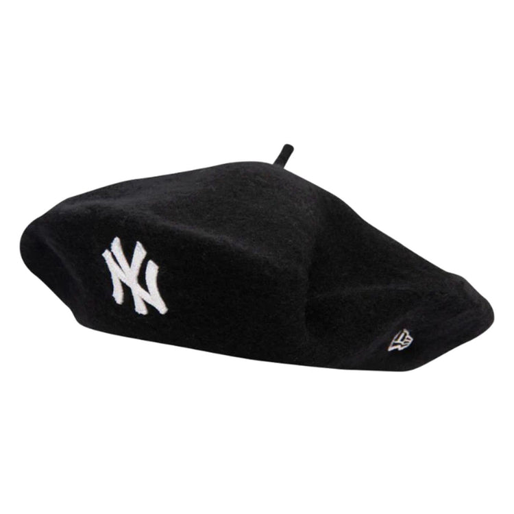 WMNS Wool Beret Black New York Yankees - Berretto Nero con logo a contrasto 60565469 . NEW ERA 