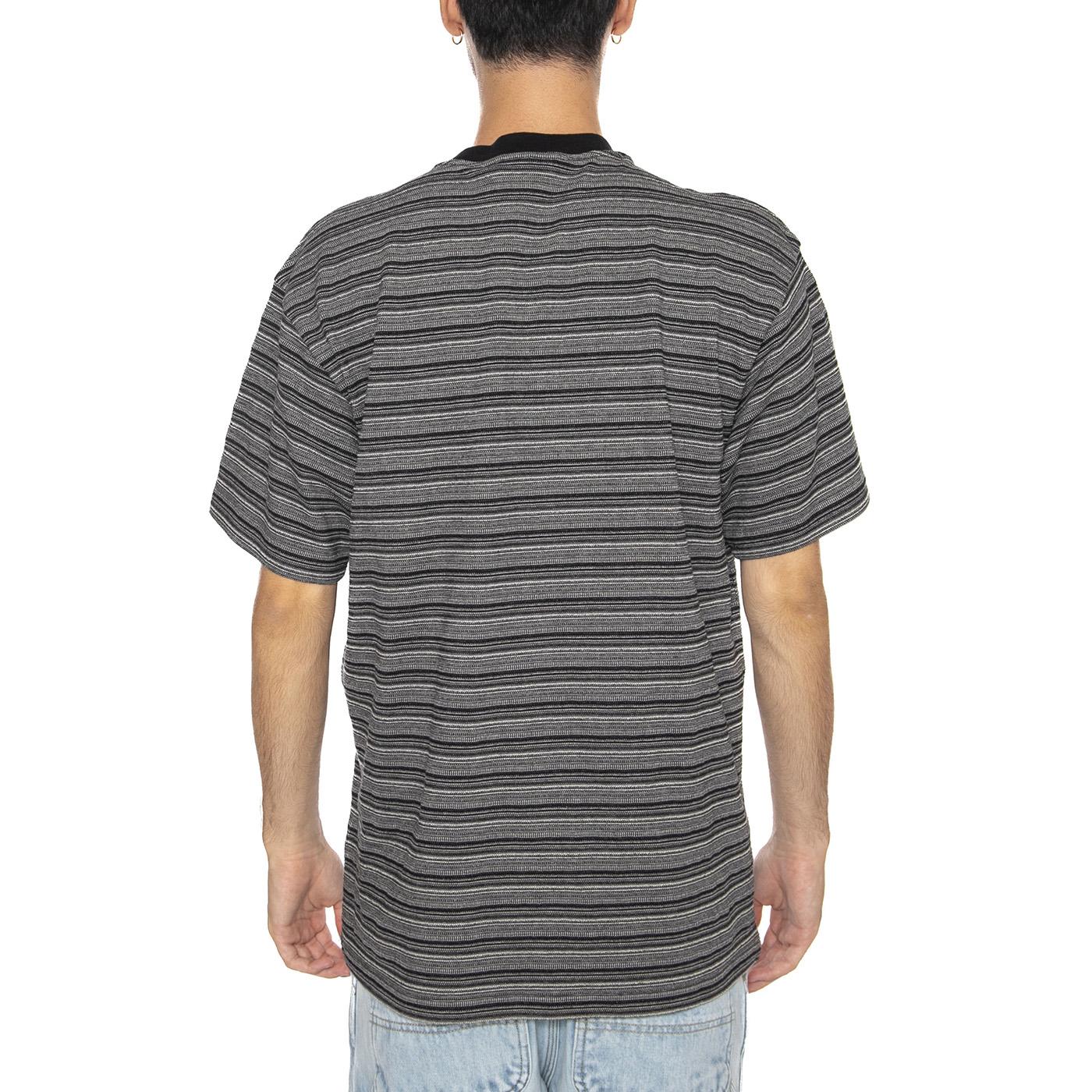S/S Gellar Pocket T-Shirt Gellar Stripe, Black - Maglietta Girocollo Uomo Nera I035141.30HXX . CARHARTT WIP 