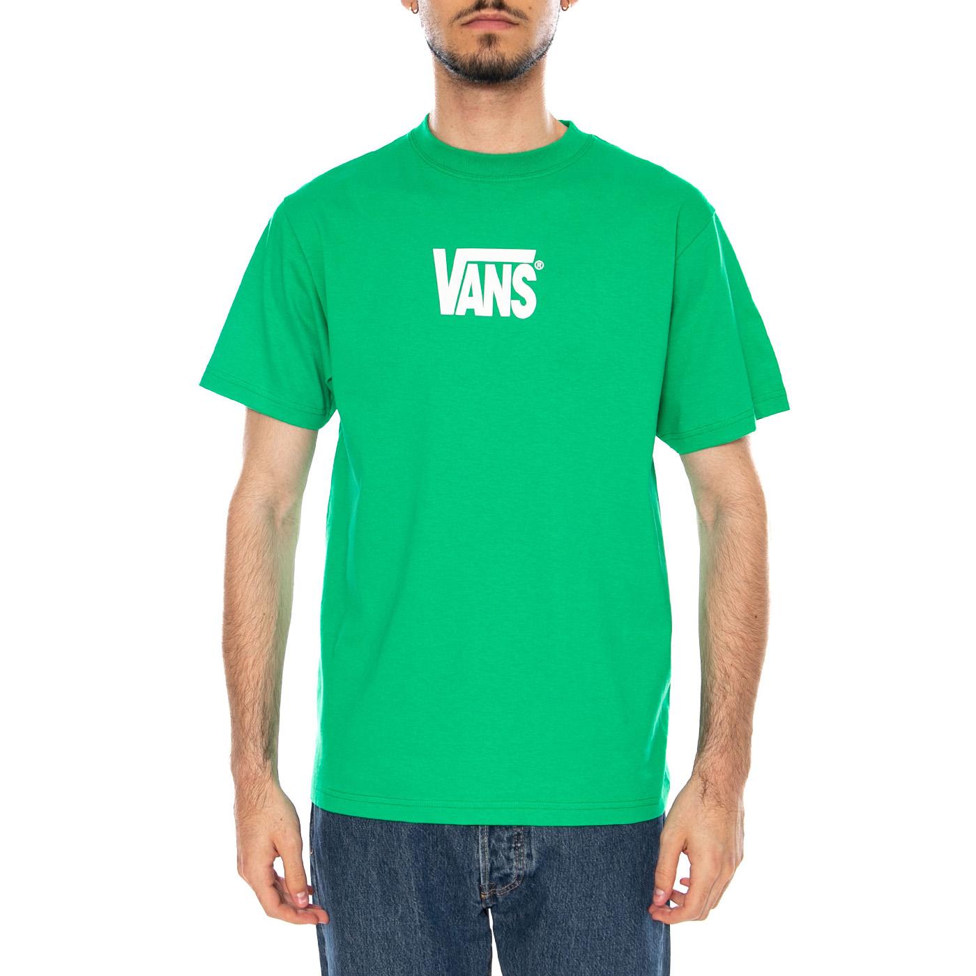 STRETCH LOGO SS TEE VIVID VERDANT - Maglietta Girocollo Uomo Verde VN000SWD FLX1 VANS 